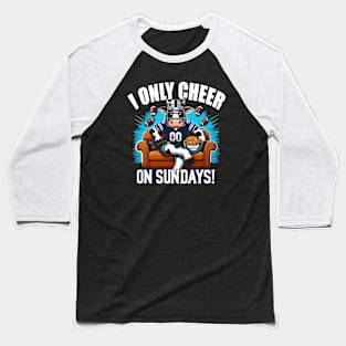 Funny Football Fan Tee - Dallas on Sundays Baseball T-Shirt